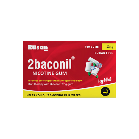 2baconil Nicotine Gum 2mg N100 <br> (Pack of 1)