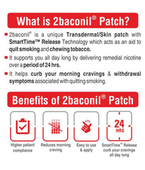 2baconil Nicotine Patch 14mg  <br> (Pack of 4) 1 month therapy